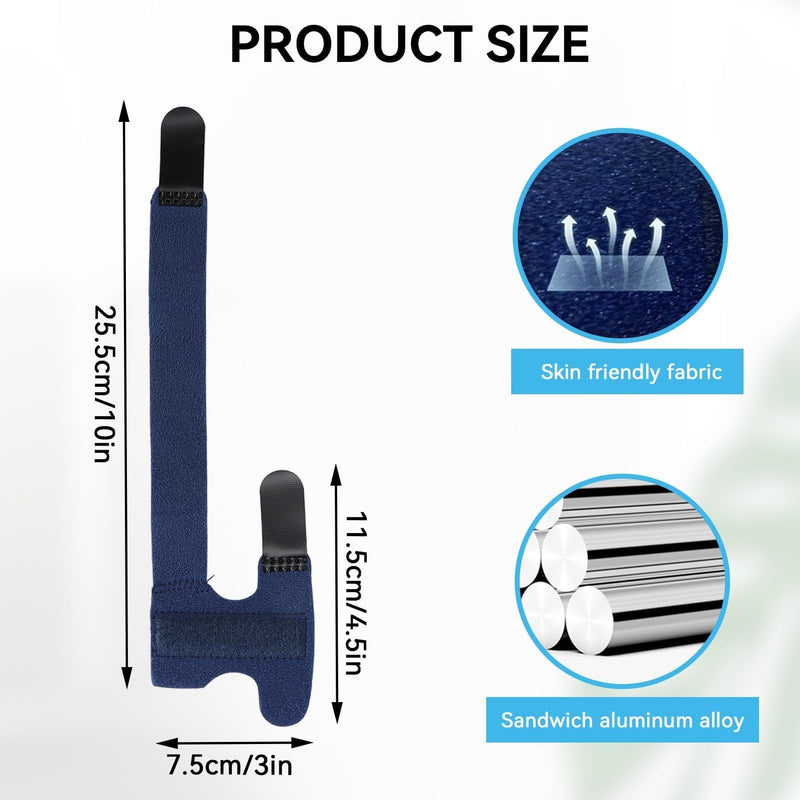 Agatige Big Toe Bandage, Fabric Hammer Toe Bandage Toe Separator Bunion Splint with Support Straps for Men Women Broken Toe Hallux Valgus Correction (Blue) Blue - NewNest Australia