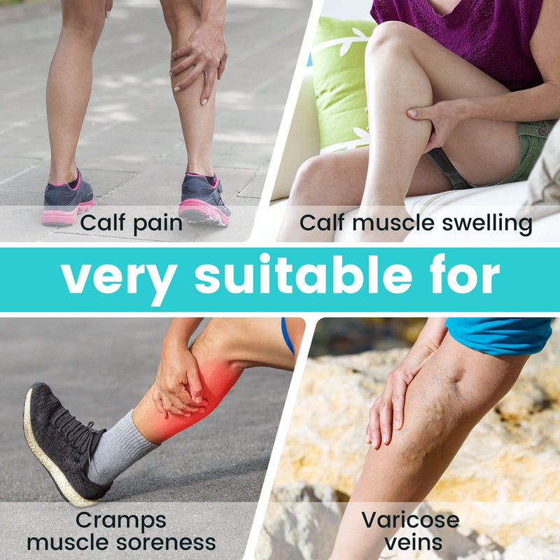 Calf Support For Men And Women, Shin Splints, Compression Elastic Band, Adjustable, Relieve Varicose Veins, Muscle Pain, Swelling, Strains, Suitable For Left And Right Leg - L/Xl - NewNest Australia