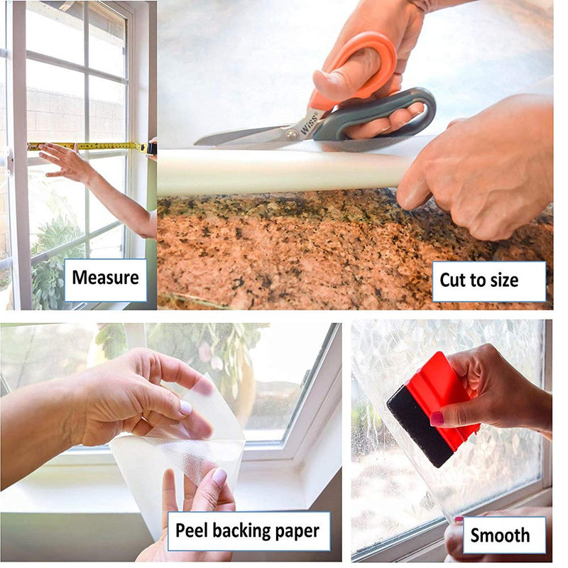 d-c-fix 346-0431 Self-Adhesive Privacy Glass Window Film, Venetian Garden, 17" x 78" Roll, - NewNest Australia