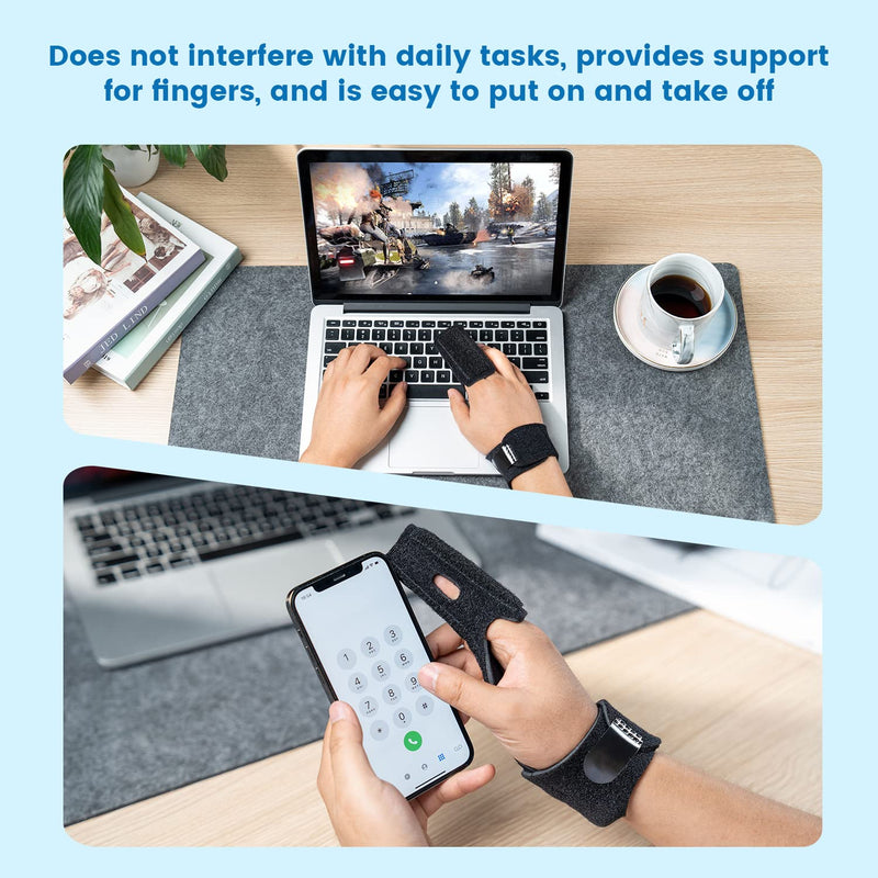 Finger Splint Finger Support, Finger And Metatarsal Splints, Adjustable Finger Orthosis, Aluminum Plate Support For Boxer Fracture, Sprains, Arthritis, Tendonitis, Trigger Fingers (2 Fingers) - NewNest Australia