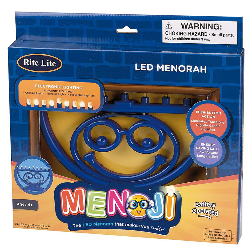 NewNest Australia - Rite Lite LTD MENOJI TM, LED Makes You Smile, B/O Menorah 