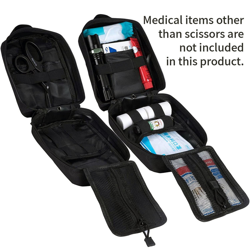 Krisvie First Aid Bag, Empty Molle Tactical Edc Ifak Pouch Suitable For Outdoor, First Aid Belt Bag, Camping Gadgets Set, Epa Insert Bag, Travel Pharmacy, Motorcycle (Bl) - NewNest Australia