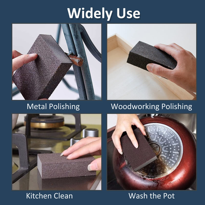 Jersvimc 36 Grit Coarse Sanding Block - 12Pcs, Wet Dry Sanding Sponge Foam Sandpaper Block Washable & Reusable Sandpaper Sponge for Drywall Wood Plastic Metal Furniture 36 Grit(Coarse) - NewNest Australia