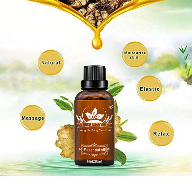 3 Pack Ginger Massage Oil,100% Pure Natural Lymphatic Drainage Ginger Oil,SPA Massage Oils,Promote Blood Circulation Relieve Muscle Soreness and Swell.-90Ml - NewNest Australia
