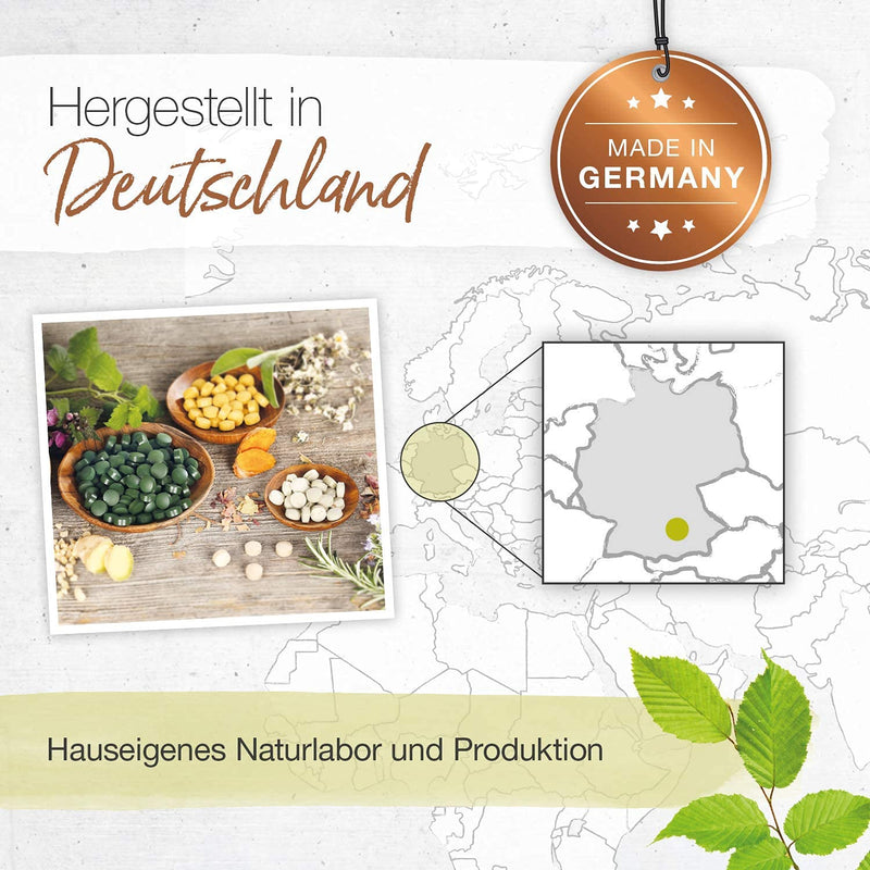 Thyroid tablets with selenium 100µg + vitamin D3 + verbena + lemon balm + alfalfa (125 pieces) 100% natural production in Germany, selenium yeast, metabolism, thyroid Pro BÄRBEL DREXEL® - NewNest Australia
