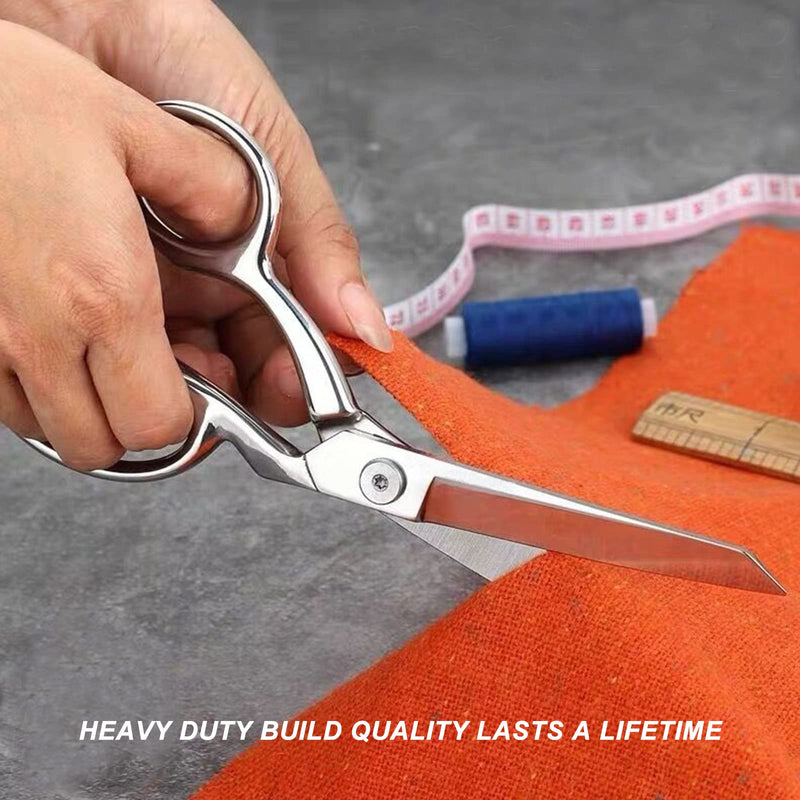 TONMA Sewing Scissors [Made in Japan] 9 Inch Professional Fabric Scissors, Heavy Duty Industrial Japanese All Stainless Steel Dressmaker Tailor Shears, Ideal for Cutting Fabric Cloth Denim Leather - NewNest Australia