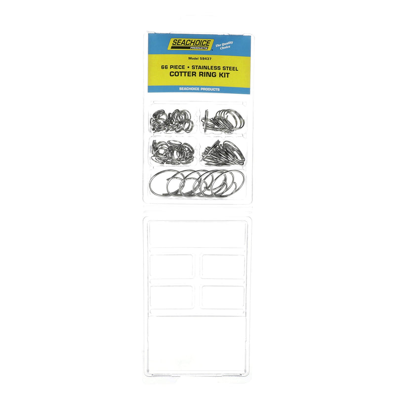 Seachoice 59437 Stainless Steel Cotter Ring Kit, 66 Piece, All Popular Sizes - NewNest Australia