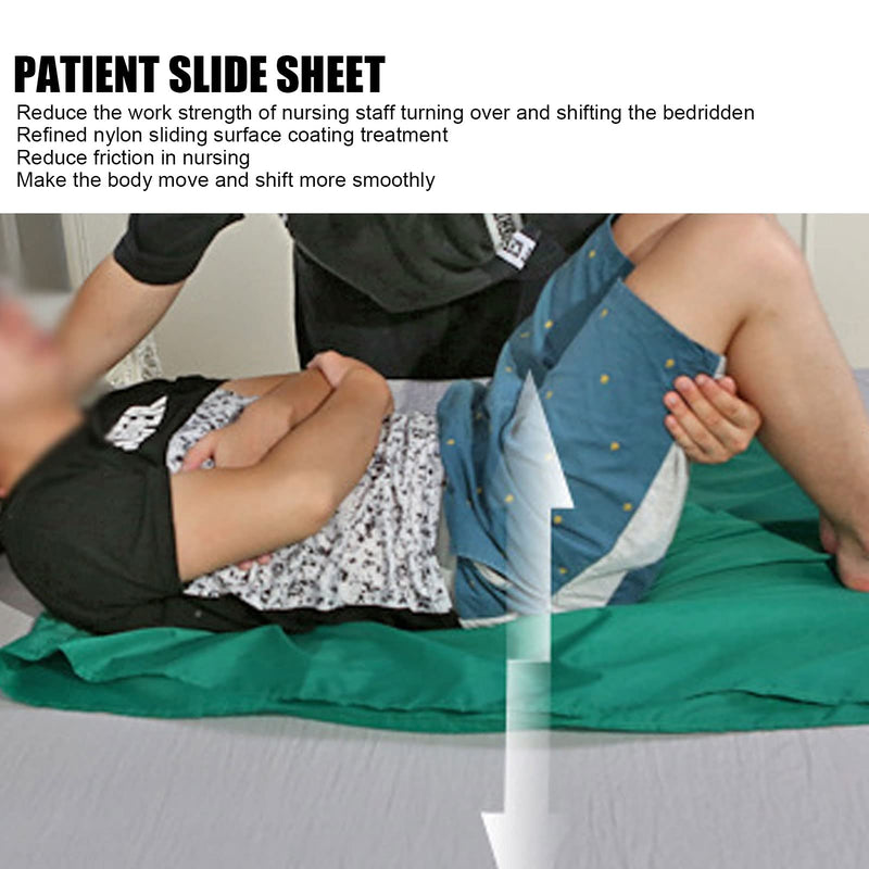 Reusable Slide Sheet, Multi-Functional Patient Transfer Sheets Elderly Slide Sheet Bedridden Patient Sliding Cloth for Turning Moving, Transfer, Turn-Over, Repositioning(95cm*75cm) 95cm*75cm - NewNest Australia