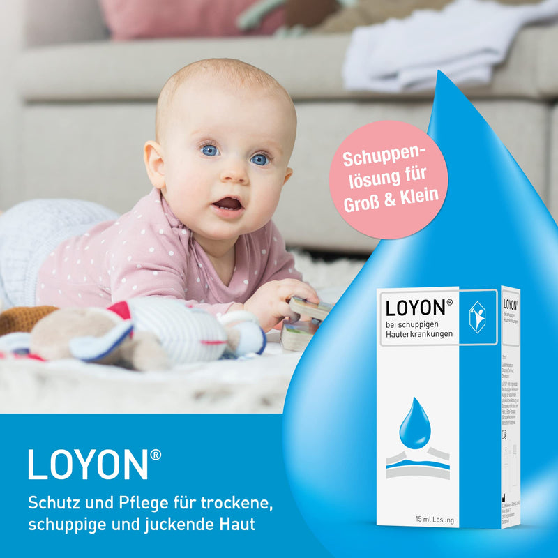 LOYON dandruff solution, 50ml - help with psoriasis, seborrheic eczema and cradle cap & gneiss, dead skin flakes and crusts are consistently and gently removed from various skin diseases - NewNest Australia