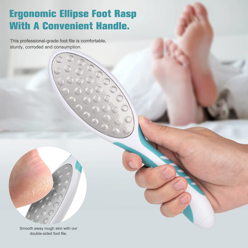 FVION Foot File Dead Hard Skin Remover – Pedicure Rasp Cracked Heels, Double Side Professional Callus Removal for Feet, Stainless Steel Foot Scraper for Feet Care - NewNest Australia