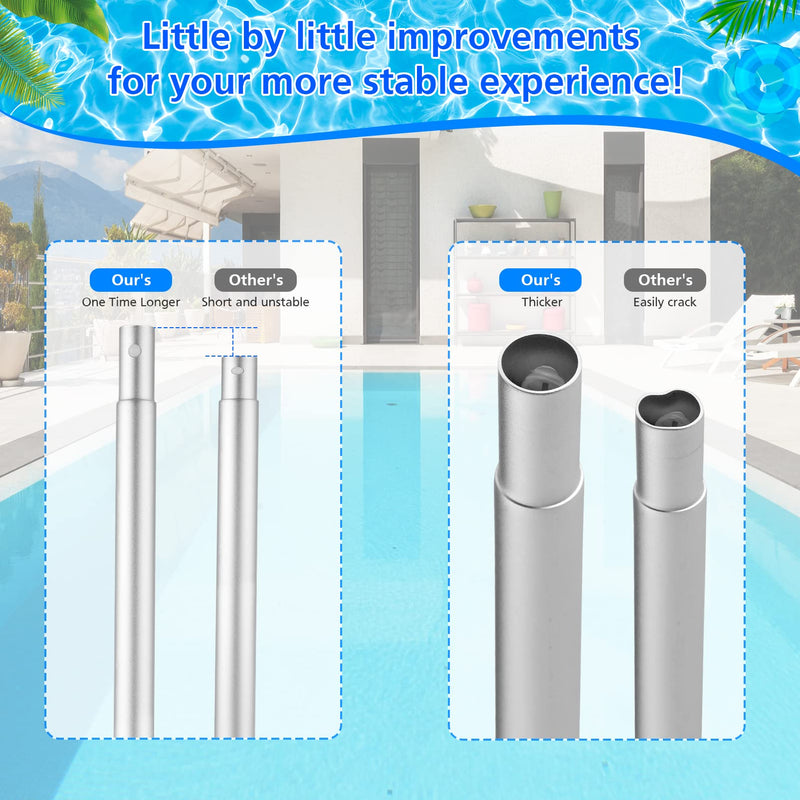 Mowend Pool Skimmer, Pool Net with 4 Sections 57" Detachable Pole, Pool Skimmer net for Above Ground & Inground Swimming Pools, Pool Accessories and Supplies - NewNest Australia