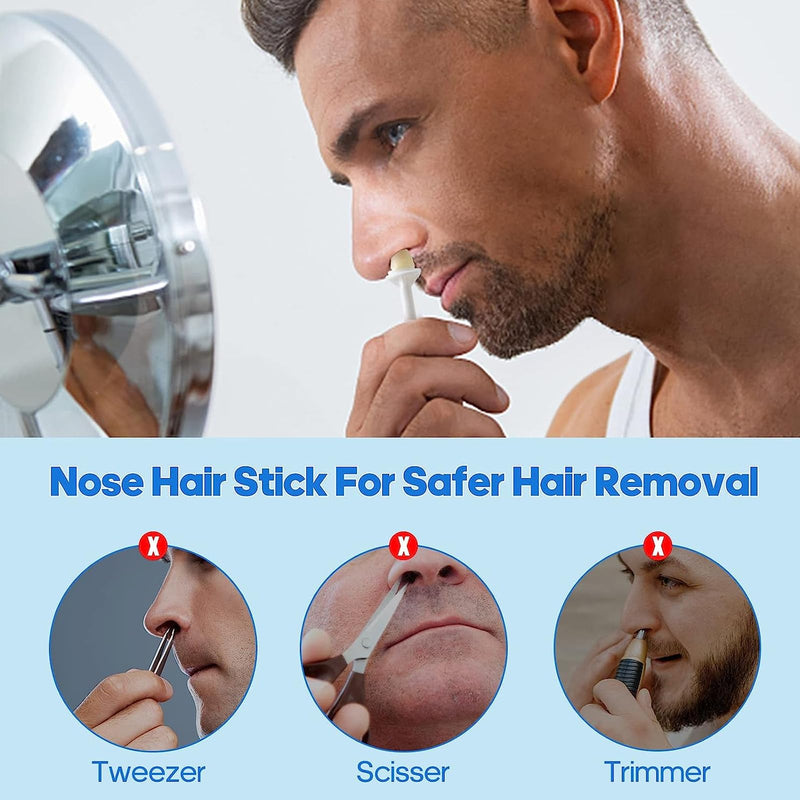 Pack Of 100 Nose Wax Sticks, Nose Hair Waxing Set, Disposable Nose Hair Removal, Nose Wax Men, Applicator Set For Nostril Cleaning, Hair Removal Without Shaving - NewNest Australia
