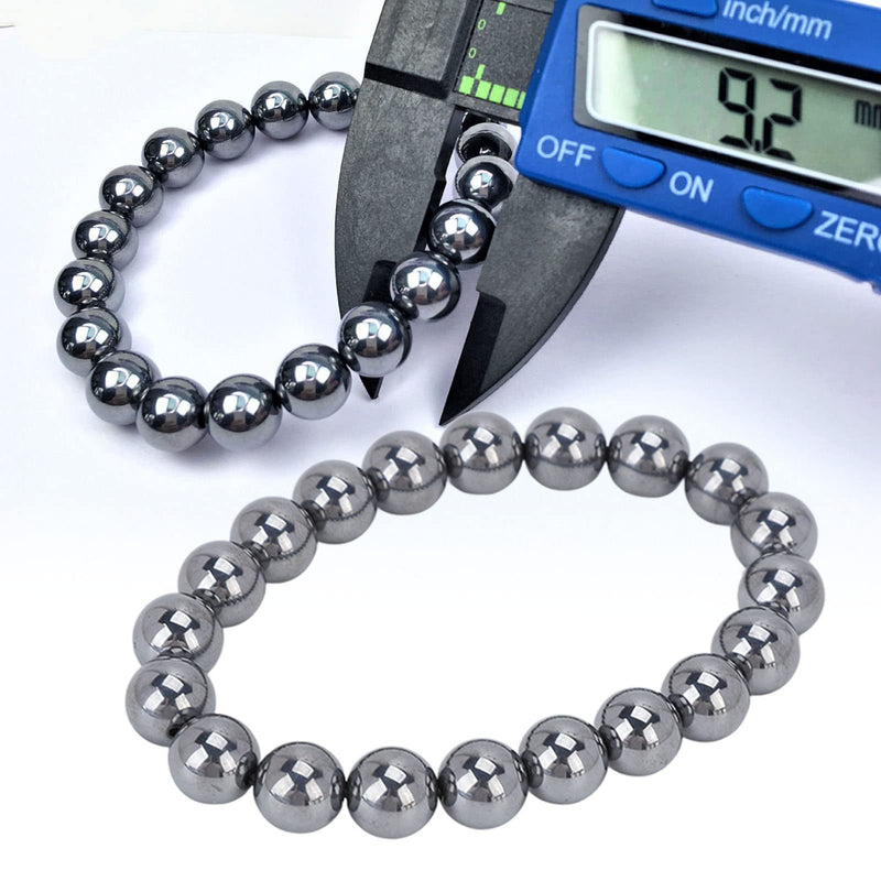 Natural Terahertz Bracelet Terahertz Stone Bracelet Powerful Beads Fashion Fatigue Therapy Natural Energy Stone Bracelet Terahertz Beads Bracelet Pain Relief for Men and Women - NewNest Australia