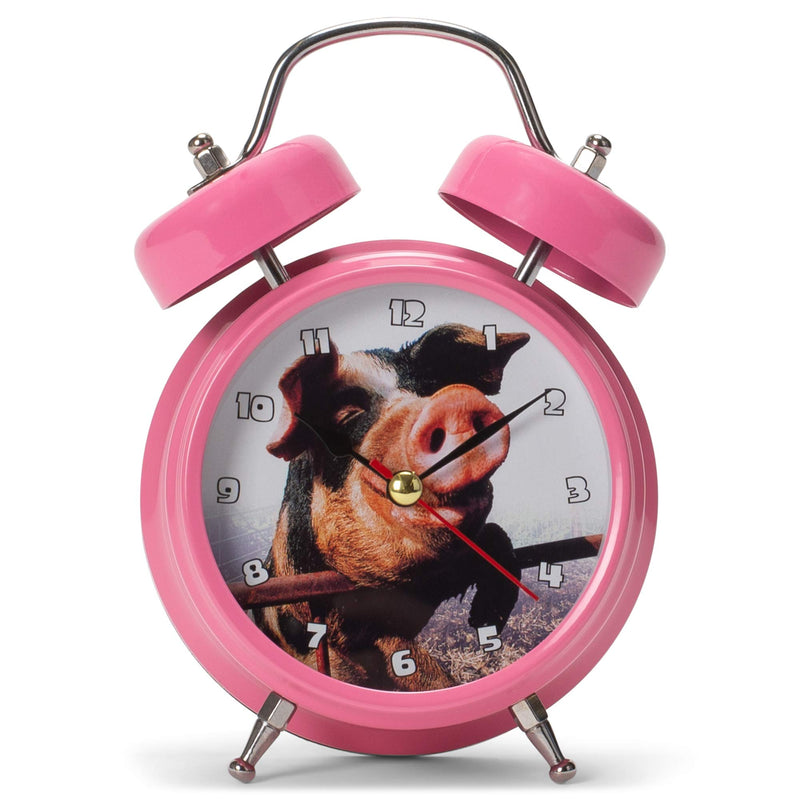 NewNest Australia - Mark Feldstein & Associates Wacky Wakers Pig Bedside Tabletop Alarm Sound Clock 