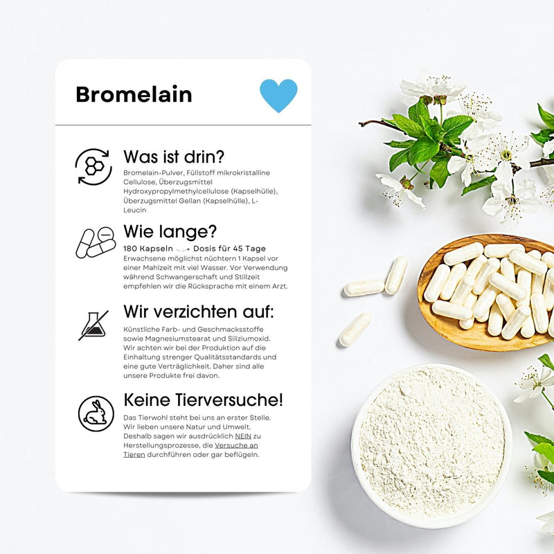 Fair & Pure® - Bromelain 250mg (600 FIP) - vegan - natural pineapple enzyme - without magnesium stearate - time-delayed release - 180 DRcaps® - NewNest Australia