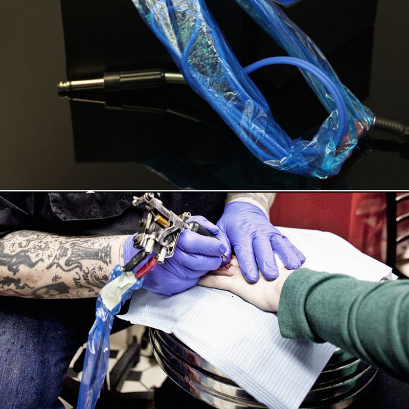 Hisight Tattoo Clip Cord Covers 200pcs Heavy Duty Disposable Hygiene Tattoo Clip Cord Sleeves Covers Supply Tattoo Machine Gun Accessories (blue-200) - NewNest Australia