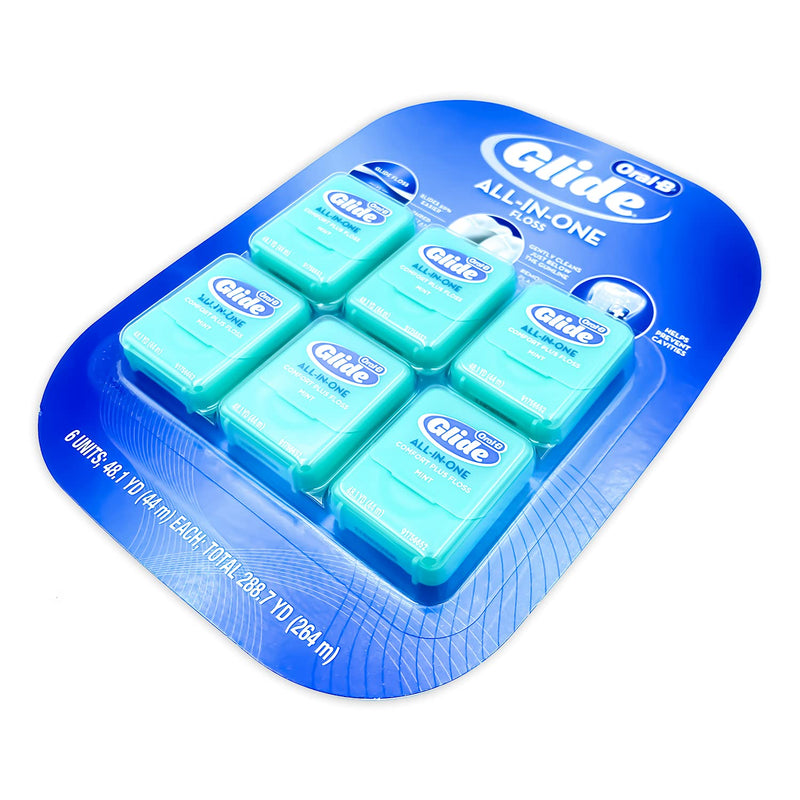Glide Crest Comfort Plus Dental Floss Mint 40m each (6 pack) - NewNest Australia