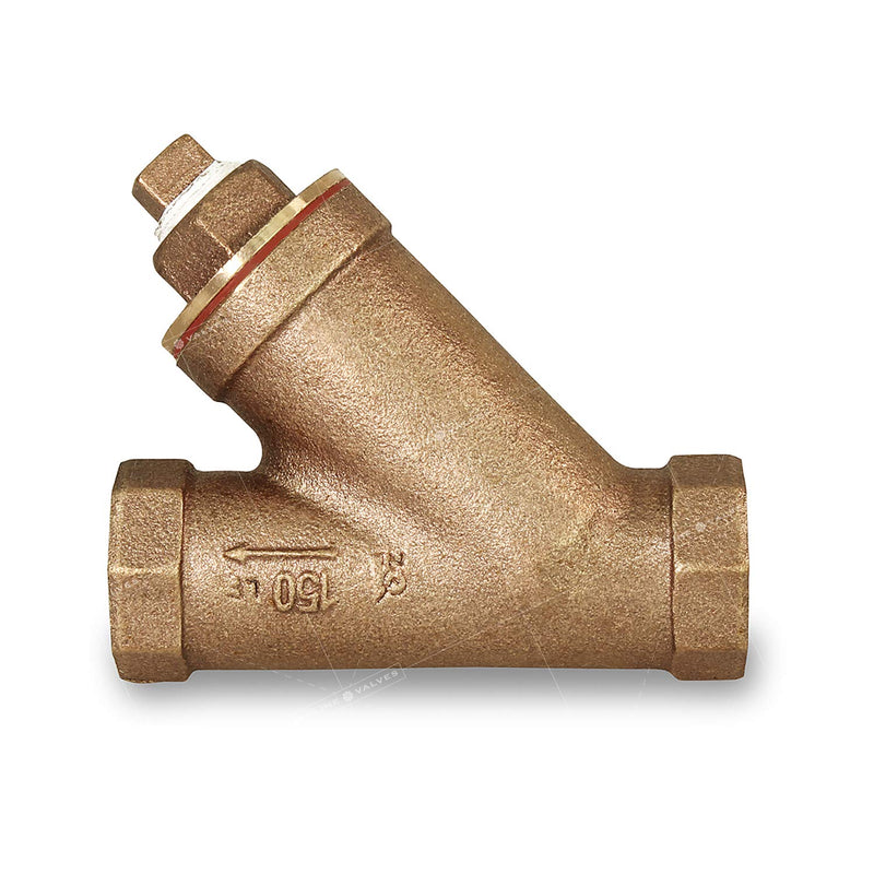 Midline Valve 322U256 Y-Strainer with Stainless Steel Mesh Screen, Pipeline Filter Valve 3/4 in. FIP, Cast Brass Single Pack 3/4 in. - NewNest Australia