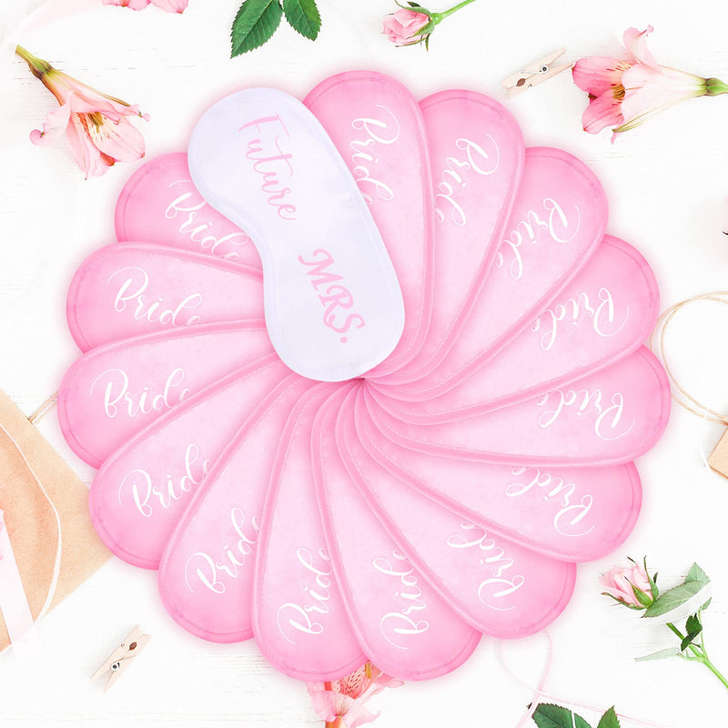 15 Pieces Bride Masks and Bridesmaids Sleep Mask Bridesmaid Proposal Present Bridal Party Favor Bachelorette Party Favors with White Storage Bag Bachelorette Present for Bride Party Favor Accessories - NewNest Australia