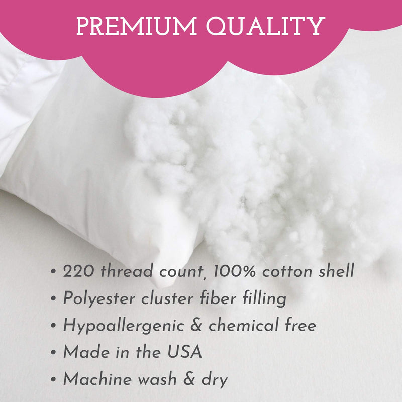 Toddler Pillow - Soft Hypoallergenic - Best Pillows for Kids! Better Neck Support and Sleeping! They Will Take a Better Nap in Bed, a Crib, or Even on The Floor at School! Makes Travel Comfier! - NewNest Australia