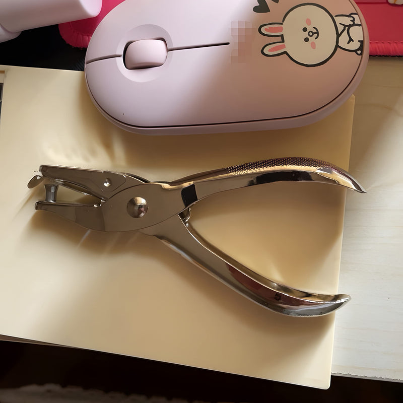 1/4 and 1/8 Inch Small Single Hole Punch, 2 Pack Handheld Circle Shaped Hole Puncher with 8 Sheet Capacity for DIY Craft Paper, Tag & Ticket, Perfect for Home Office School Supplies 1/4 and 1/8 - NewNest Australia