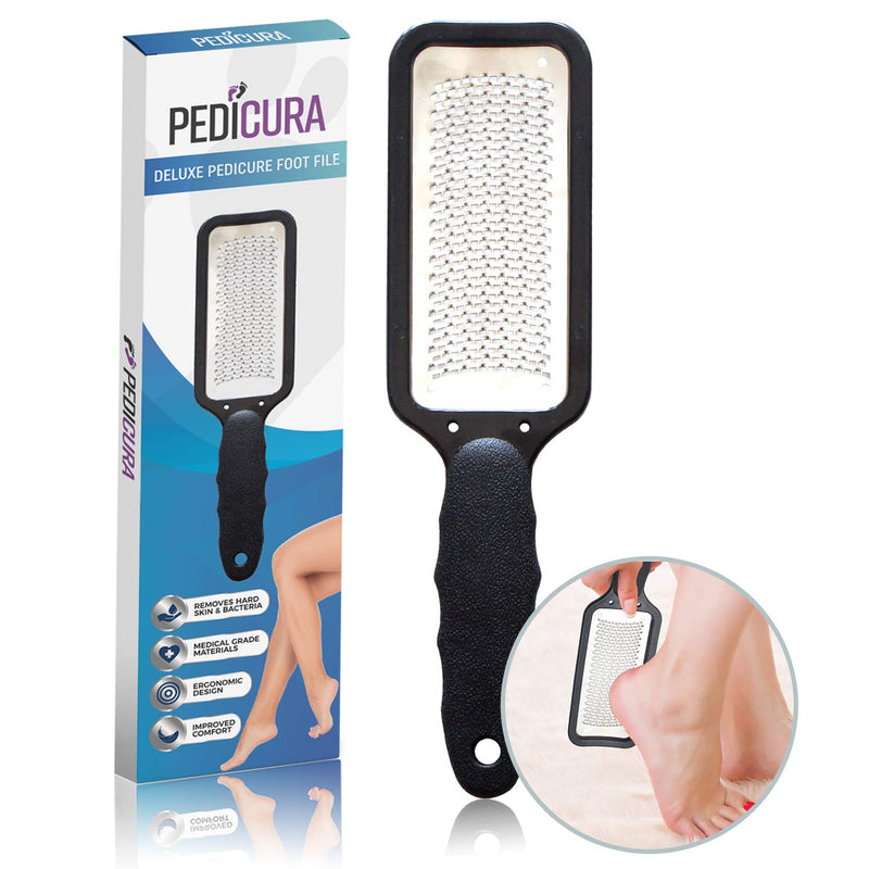 PediCura Foot File – Stainless Steel Pedicure Hard Skin Remover and Callus Removal for Feet – Professional, Medical Grade Foot Rasp - NewNest Australia