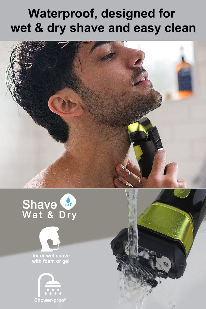Men'S Electric Shaver & Trimmer With 3 Flexible Blades, Rechargeable & Wireless Electric Shaver With Travel Case, Wet & Dry Shaver, 100 Minutes Runtime, Gift Man - NewNest Australia