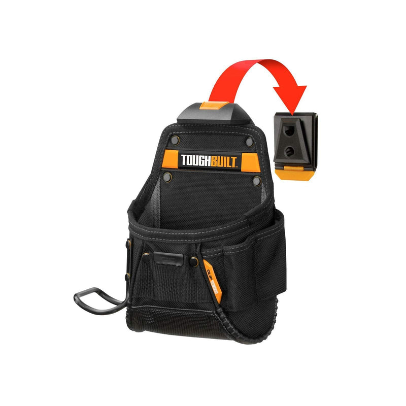 ToughBuilt - Project Pouch/Hammer Loop - Heavy-duty Construction, Custom Tape Measure Clip, 6 Pockets and Loops, Extreme-duty hammer loop (Patented ClipTech ™ Hub & Belts) - (TB-CT-24) - NewNest Australia