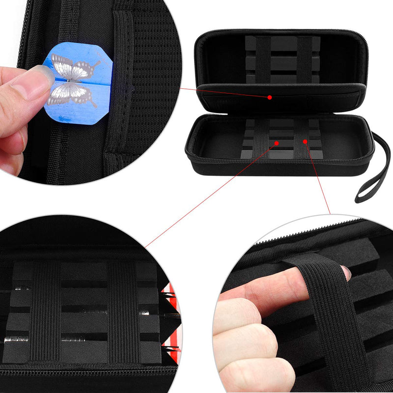 GWCASE Dart Case for 6 Steel Tip and Soft Tip Darts, Dart Carrying Storage Holder Fits for Dart Tips, Shafts and Flights (Box Only) - NewNest Australia