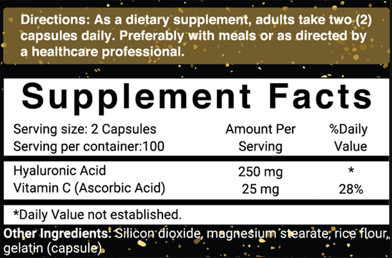 NatureBell Plant Based Hyaluronic Acid Supplements, 250mg Hyaluronic Acid with 25mg Vitamin C Per Serving, 200 Capsules, 2 in 1 Formula, Supports Skin Hydration, Joints Lubrication and Antioxidant - NewNest Australia