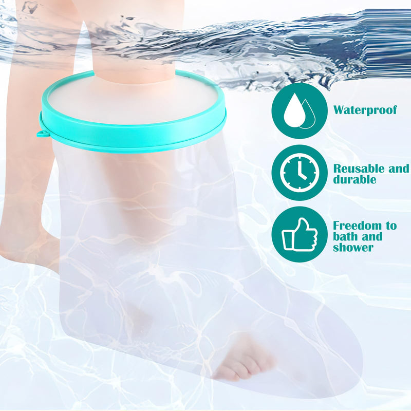 TNSLAND Leg Shower Protector Adults, Bandage Protection Waterproof for Broken Toe Ankle Burning Reusable Plaster Shower Protector Leg Keep Wound Bandages Dry While Bathing - NewNest Australia