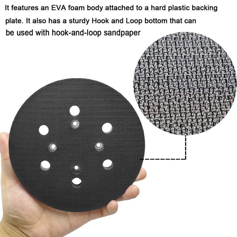 6 Inch Dia 6 Hole Sander Hook and Loop Pad - Replacement Backing Pad Sanding pad for Ridgid R2611 Random Orbit Sander - NewNest Australia