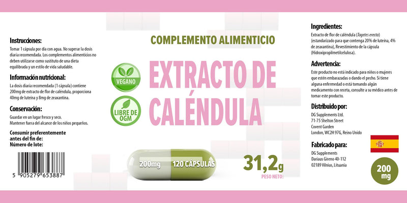 Lutein 40mg with zeaxanthin 8mg from marigold extract 120 vegan capsules 200mg, LABORATORY TESTED by AGROLAB GERMANY, eyes and vision support - NewNest Australia