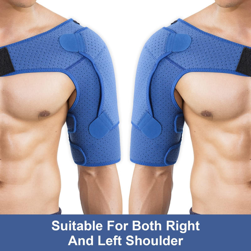 Gaeshow Shoulder Bandage For Men And Women, Neoprene Compression Shoulder Support, Adjustable Shoulder Support Bandage For Injuries, Shoulder Pain, Arthritic Shoulders (39-55 Inches) - NewNest Australia