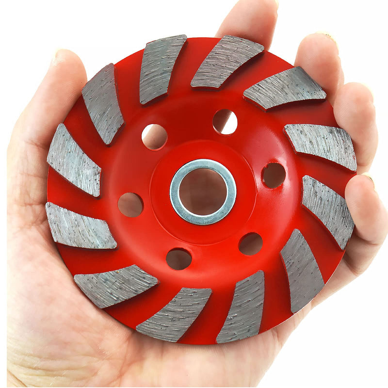 OKVEQUIP 2PACK 4Inch Diamond Cup Grinding WheeL Concrete Sanding Discs 12 Segments Heavy Duty Angle Grinder Wheels forGrinder Polishing Masonry Angle Grinding(BLACK and RED) - NewNest Australia