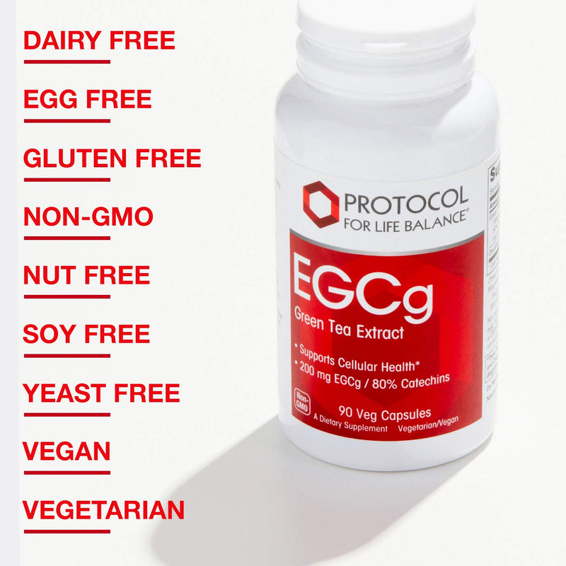 Protocol EGCg Green Tea Extract 200mg - Oxidative Stress Quencher, Cellular Health - 90 Veg Caps - NewNest Australia