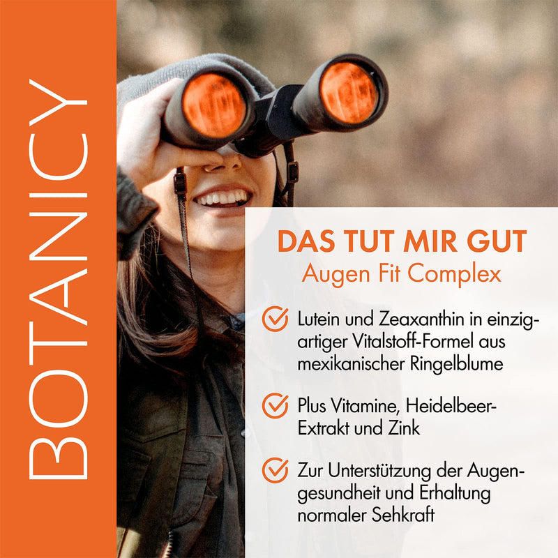 BOTANICY Eye Fit Complex - unique nutrient complex, with patented XanMax®, for eyes, vision and retina, high dosage, also for glasses wearers (60 capsules, monthly pack) - NewNest Australia