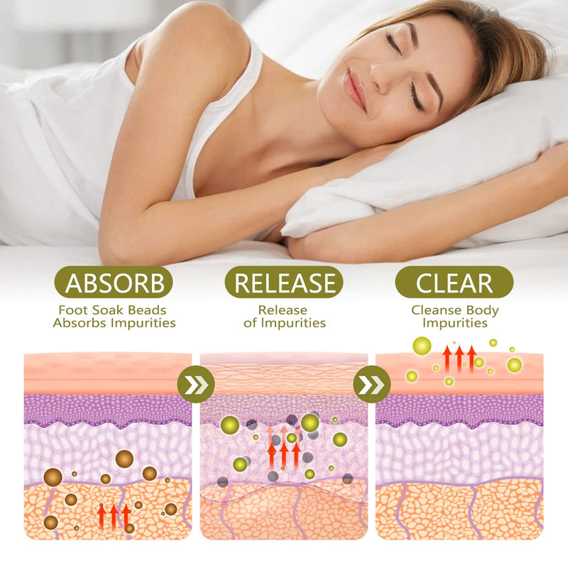 25PCS Herbal Body Detox Foot Soak Beads, Detox & Shaping Cleansing Foot Soak for Men and Women, Daily Rebody Body Detoxingherbs Foot Soak Beads for a Relaxing and Soothing Experience (5 Pack /25 PCS) Foot Soak Beads 25PCS - NewNest Australia
