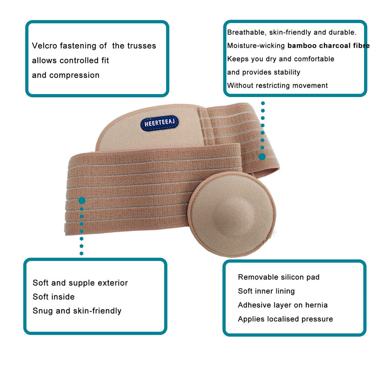 Umbilical Hernia Belt | Abdominal Hernia Belt for Men & Women | Belly Button Umbilical Hernia Binder w/ 1 Hernia Compression Pads | Ventral, Epigastric & Post Surgery Support Belts X-Large - NewNest Australia