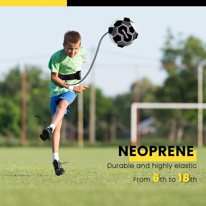 Sportout Kick Trainer, Soccer /Volleyball Training Equipment for Kids Adults, Solo Soccer Practice Training Aid, Soccer Pal Perfect for Football Skills Improvement white - NewNest Australia