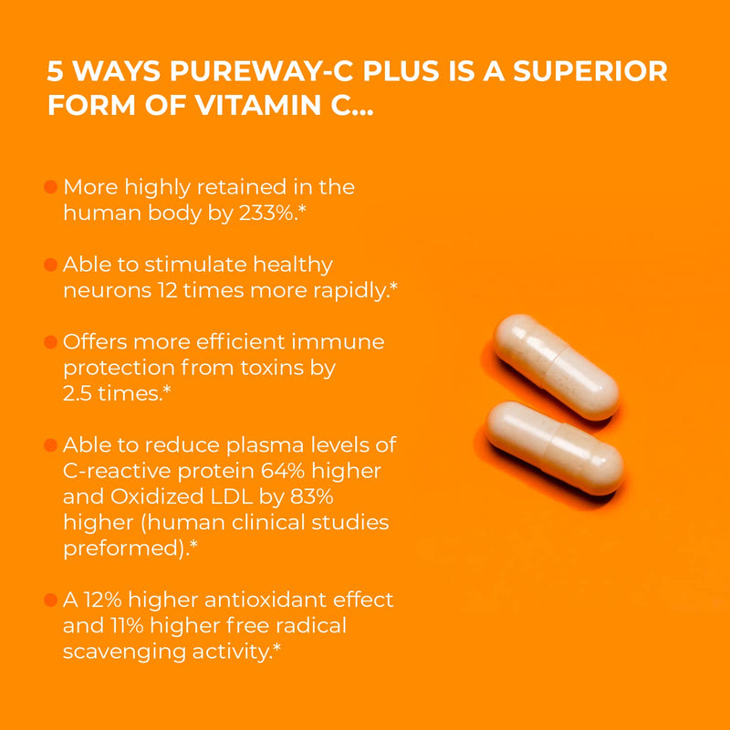 Jigsaw Health Pureway-C Plus with L-Lysine and Quercetin, 120 Capsules - NewNest Australia