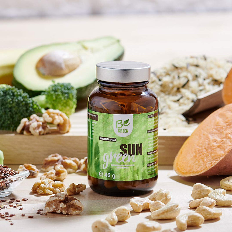 Begreen Sun Green Vitamin D3-K2 Magnesium Omega-3 Capsules High Dose 3,000 Iu Vitamin D3 And 150 ¬µg Vitamin K2 Per Capsule 100% Vegan Without Additives Pack Of 60 Made In Germany - NewNest Australia