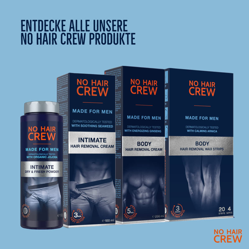 NO HAIR CREW Depilatory cream for the intimate area - extra gentle hair removal for men, 100 ml - NewNest Australia
