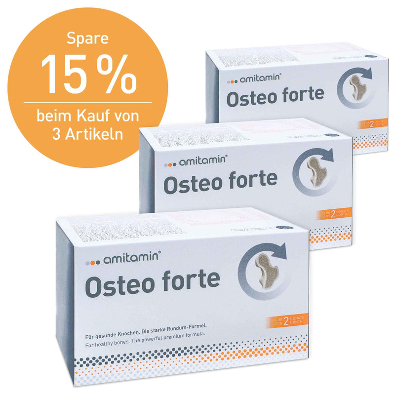 Amitamin Osteo Forte, German Pharmacy Quality, 120 Capsules, High-Dose Premium Formula Made From Vitamin C, D, Calcium, Magnesium, Zinc, Manganese To Maintain Healthy Bones - NewNest Australia