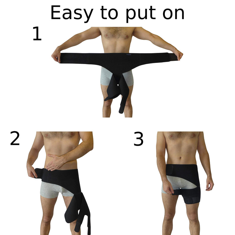 Hip Brace - Sciatica Pain Relief Brace - Thigh Hamstring Compression Support Wrap - Stabilizer for Groin, Hip Flexor, SI Joint for Labral Tear, Arthritis, Bursitis, Sciatic Nerve pain for Men Women - NewNest Australia
