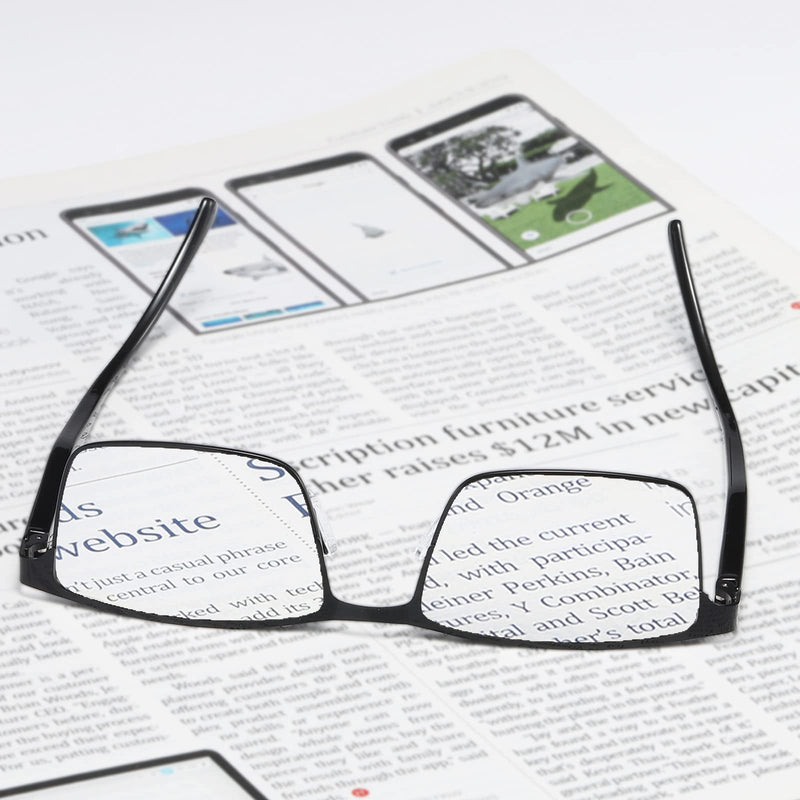 Fsread Pack of 4 Men's Reading Glasses, Lightweight Blue Light Blocking Metal Frame Men's Reading Glasses +1.50 4 Mix 1.5 x - NewNest Australia