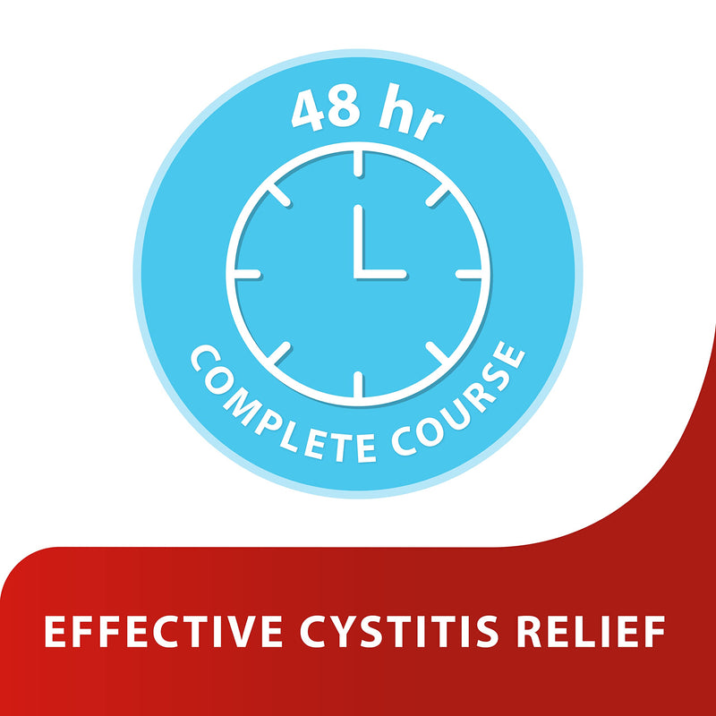 CanesOasis Cystitis Relief | Granules for Oral Solution to Relieve & Treat the Burning & Stinging of Cystitis | 48hr Complete Course | Cranberry Flavour | 6 Count (Pack of 1) Single - NewNest Australia