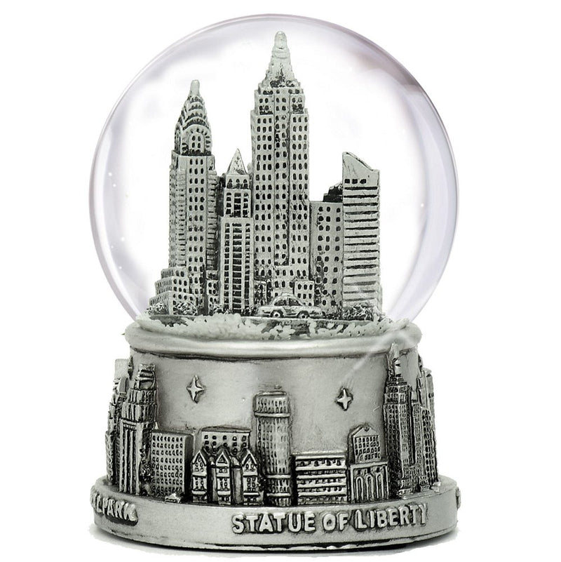 NewNest Australia - 3.5" Silver Lined New York City Snow Globe 65mm NYC Souvenir Snow Globes 