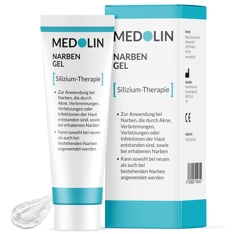 Medolin® Scar Ointment - Reduces the visibility of scars - Certified scar gel in the EU - Versatile & easy to use, 19 g - NewNest Australia