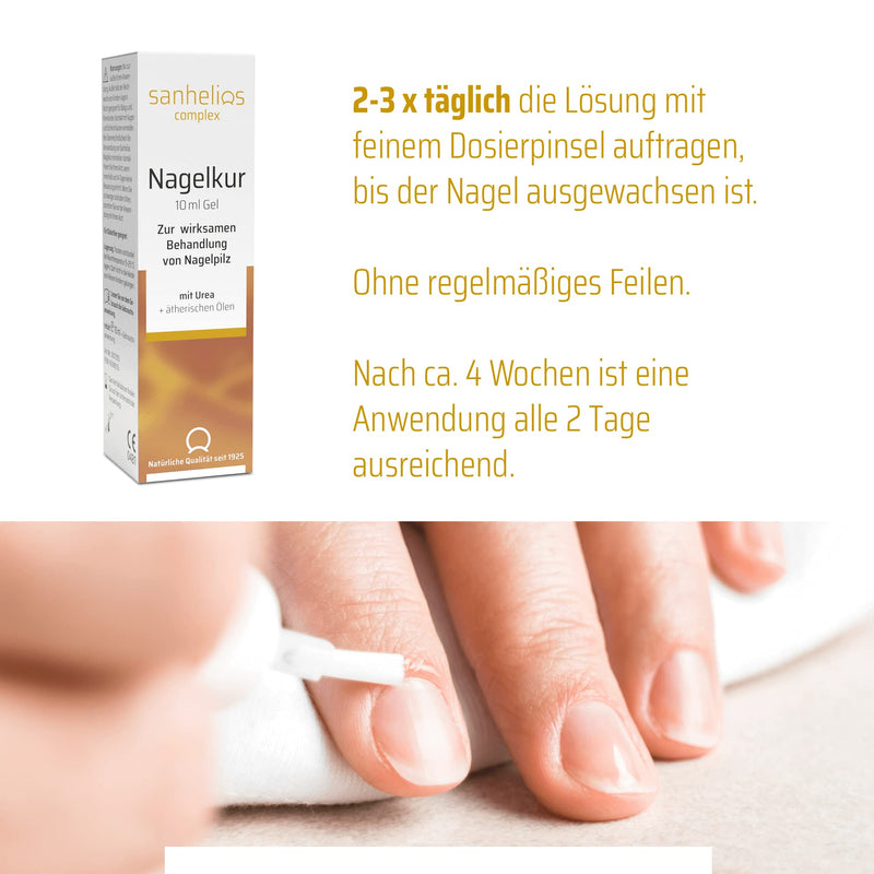 Sanhelios Nail Treatment Against Nail Fungus 10 Ml ‚ Kills Nail Fungus In 20 Seconds ‚ Simple And Hygienic ‚ Protects Other Nails From Infection ‚ Patented Active Ingredient With Proven Effect - NewNest Australia